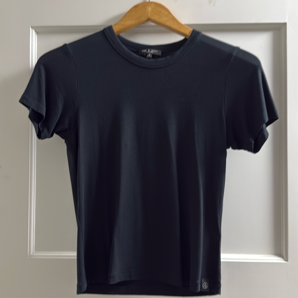 Black tee shirt, Rag & Bone, size S